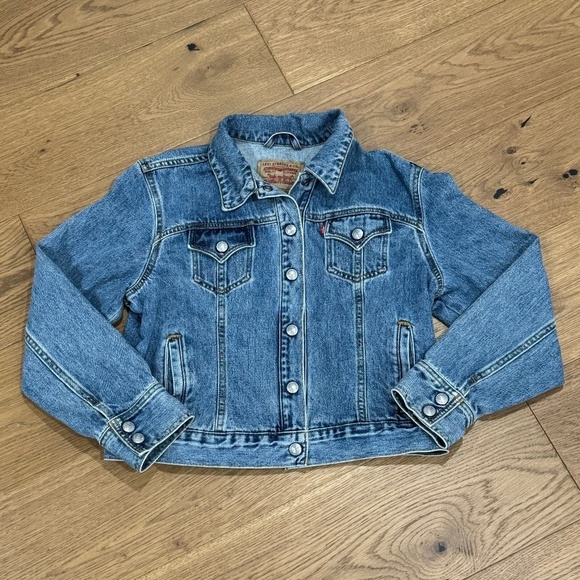 Levi’s Vintage Y2K Denim Trucker Jacket - Ladies Size L - EUC - Picture 2 of 7